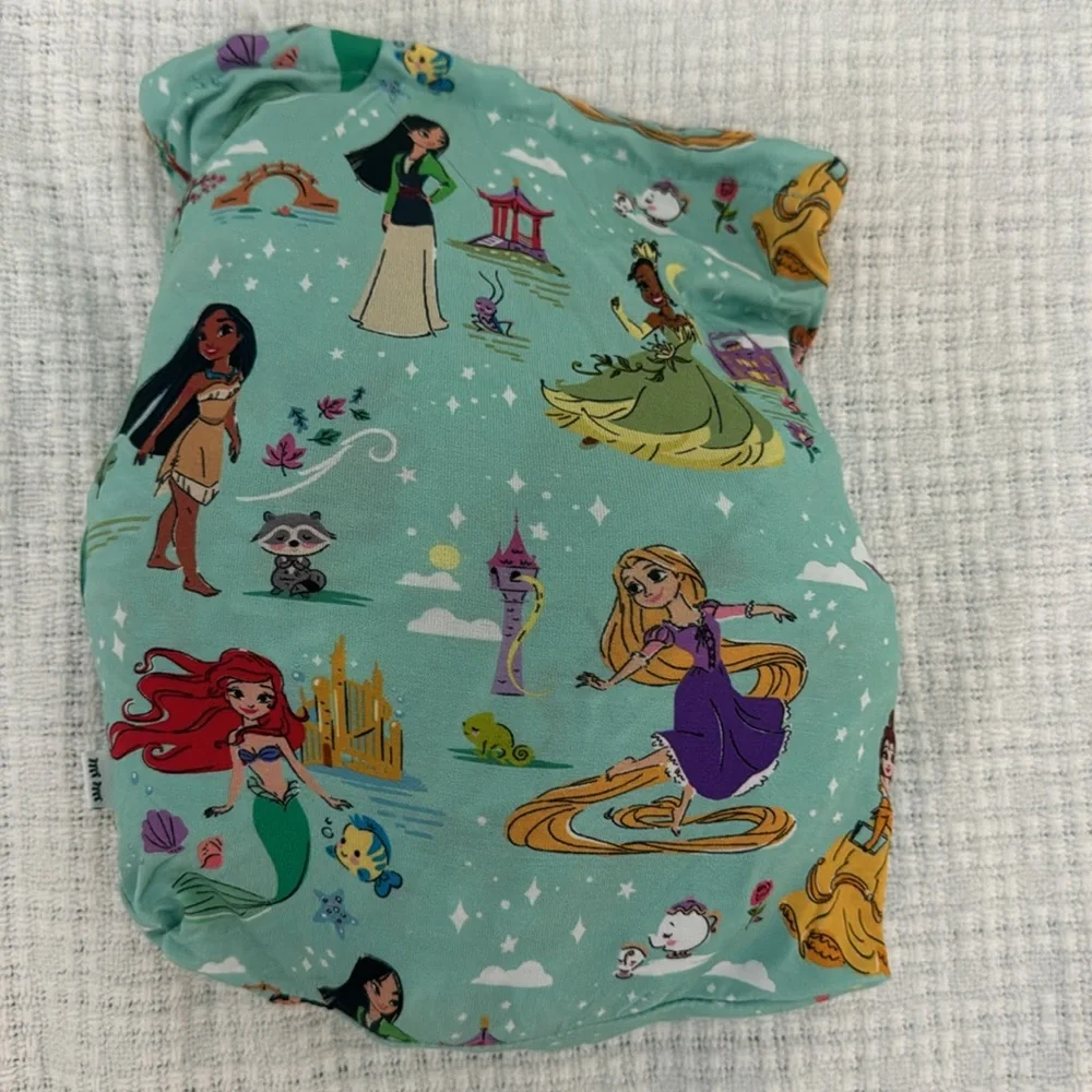 Little Sleepies Mint Disney Princess Print crib sheet